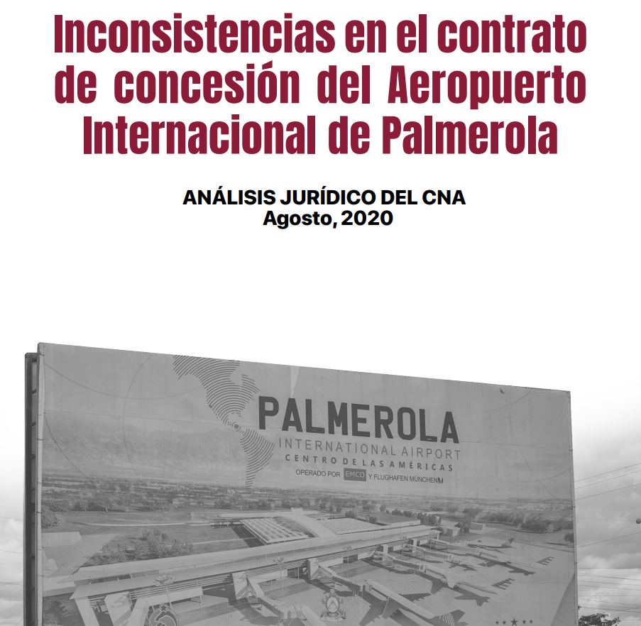 Inconsistencias en el contrato de concesión del Aeropuerto Internacional de Palmerola